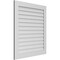 Ekena Millwork Vertical Surface Mount PVC Gable Vent: Non-Functional, w/3-1/2"W x 1"H, Standard Frame, 36"W x 40"H GVPVE36X4001SN - alternate 2